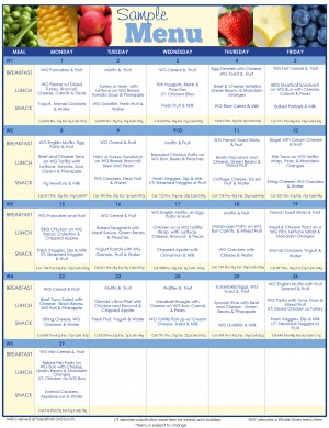 menu nutritional planning